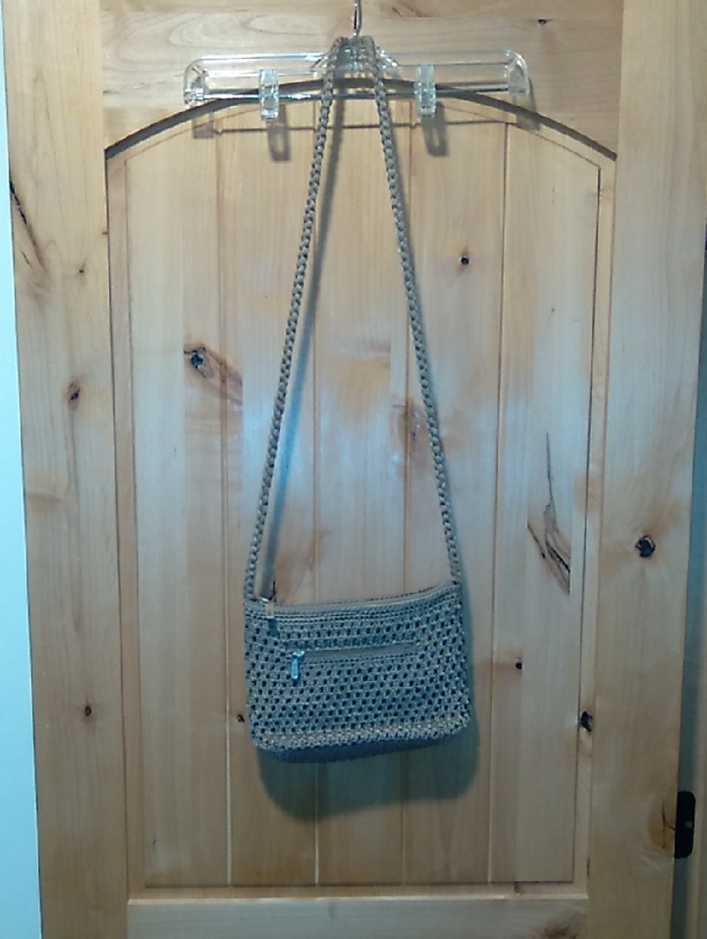 The Sak Woven Brown Crossbody Bag